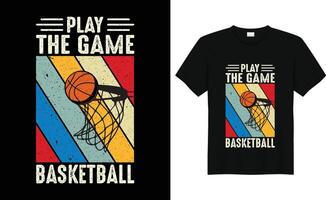 pallacanestro sport, il campioni, tipografia grafico disegno, per maglietta stampe, vettore illustrazione