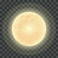 vettore pieno Luna concetto illustrazione