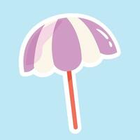 vettore colorato spiaggia ombrelli per protezione a partire dal estate spiaggia calore