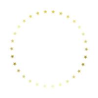 vettore realistico cerchio d'oro stelle isolato per cliente valutazione risposta revisione e decorazione