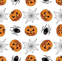 illustrazione a tema grande motivo colorato halloween vettore