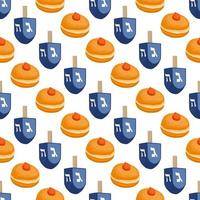 illustrazione sul tema grande motivo colorato hanukkah vettore