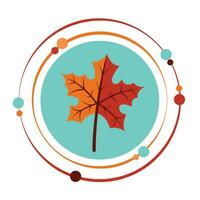 autunno autunno acero foglia vettore illustrazione grafico icona