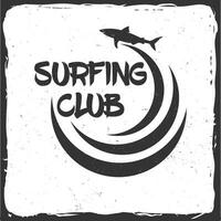 Surf club concetto. vettore