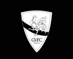 gil vicente club logo simbolo bianca Portogallo lega calcio astratto design vettore illustrazione con nero sfondo