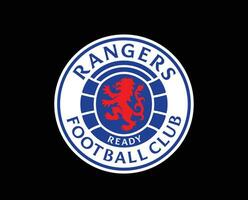 Glasgow rangers club logo simbolo Scozia lega calcio astratto design vettore illustrazione con nero sfondo