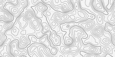 oceano topografica linea carta geografica con formosa onda isolines vettore illustrazione.