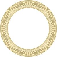 vettore oro il giro classico greco meandro ornamento. modello, cerchio di antico Grecia. confine, telaio, squillare di il romano impero