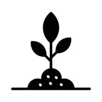 pianta icona design isolato su bianca sfondo, botanica e ecologia concetto vettore