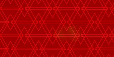 sfondo vettoriale rosso chiaro, giallo con linee, triangoli.
