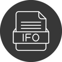 ifo file formato vettore icona