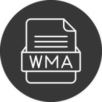 wma file formato vettore icona