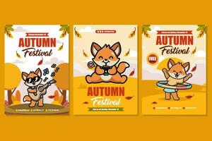 autunno Festival verticale banner impostato vettore