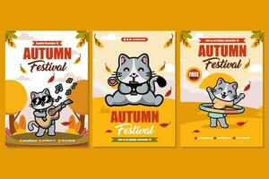 autunno Festival verticale banner impostato vettore