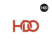 lettera hoo monogramma logo design vettore