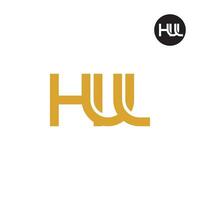 lettera hul monogramma logo design vettore