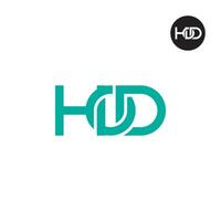 lettera hod monogramma logo design vettore