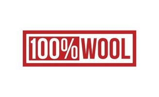 100 percentuale lana francobollo rosso gomma da cancellare francobollo su bianca sfondo. vettore