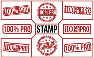 100 percentuale professionista rosso gomma da cancellare francobollo vettore design.