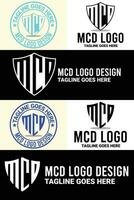 minimalista, alfabeto, monogramma, e lettera marchio logo design fascio vettore