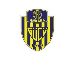 ankaragucu club simbolo logo tacchino lega calcio astratto design vettore illustrazione