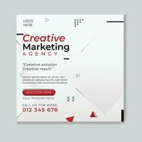 creativo marketing agenzia sociale media modello vettore