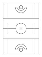 lacrosse campo diagramma vettore