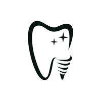 logo dentale design template.creative logo dentista. logo vettoriale della clinica dentale.