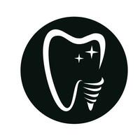 logo dentale design template.creative logo dentista. logo vettoriale della clinica dentale.