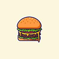 illustrazione vettoriale di hamburger