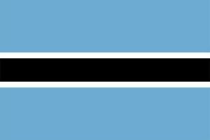 bandiera motswana del botswana vettore