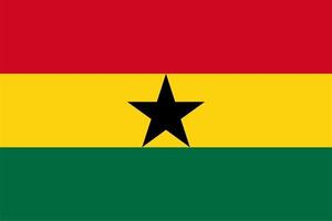 bandiera del ghana vettore