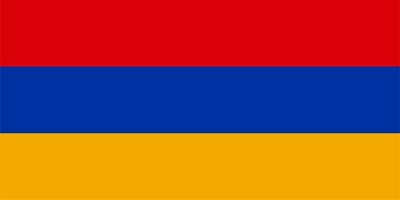 bandiera armena dell'Armenia vettore