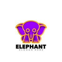 elefante colorato simbolo vettore