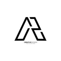 lettera un' c z con triangolo linea arte creativo unico forme alfabeto monogramma logo vettore