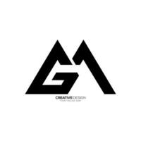 lettera gm unico forma con moderno elegante monogramma astratto logo design vettore