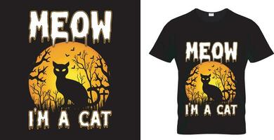 design di t-shirt tipografia di halloween vettore