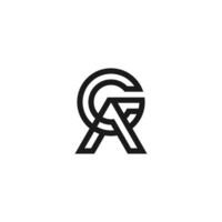 lettera ag vettore design logo