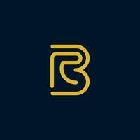 rb lettera monogramma design logo vettore