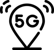 5g creativo icona design vettore