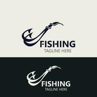 gancio pesca logo semplice e moderno Vintage ▾ rustico vettore design stile modello illustrazione