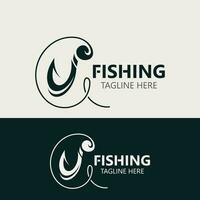 gancio pesca logo semplice e moderno Vintage ▾ rustico vettore design stile modello illustrazione