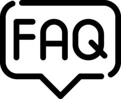 FAQ creativo icona design vettore