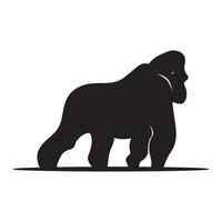 gorilla icona logo design vettore