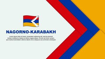nagorno karabakh bandiera astratto sfondo design modello. nagorno karabakh indipendenza giorno bandiera cartone animato vettore illustrazione. nagorno karabakh cartone animato