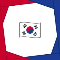Sud Corea bandiera astratto sfondo design modello. Sud Corea indipendenza giorno bandiera sociale media inviare. Sud Corea bandiera vettore
