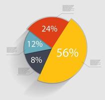 modelli di infografica per l'illustrazione vettoriale aziendale