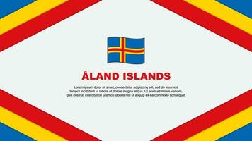 una terra isole bandiera astratto sfondo design modello. una terra isole indipendenza giorno bandiera cartone animato vettore illustrazione. una terra isole modello