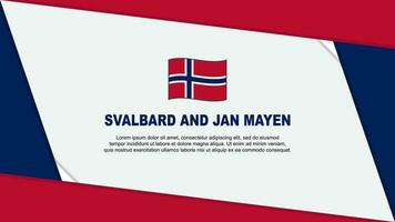 svalbard e jan maya bandiera astratto sfondo design modello. svalbard e jan maya indipendenza giorno bandiera cartone animato vettore illustrazione. svalbard e jan maya indipendenza giorno