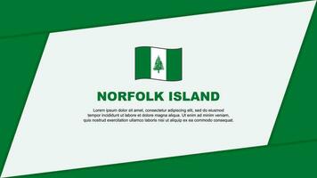 norfolk isola bandiera astratto sfondo design modello. norfolk isola indipendenza giorno bandiera cartone animato vettore illustrazione. norfolk isola bandiera